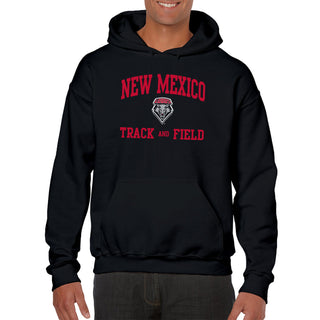 New Mexico Lobos Arch Logo Track & Field Hoodie - Black
