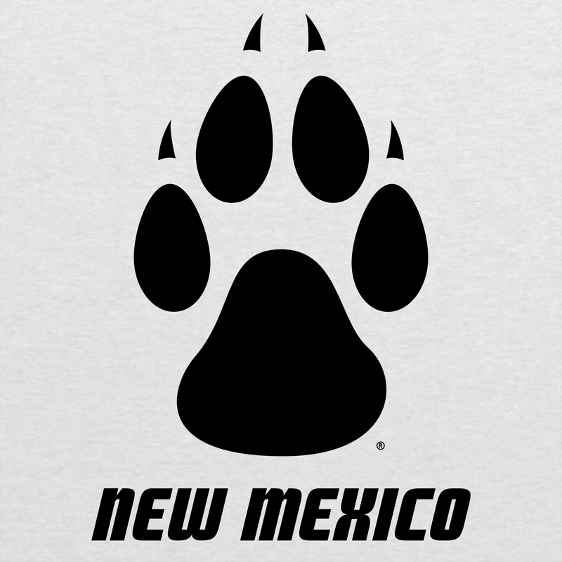 University of New Mexico Lobos Spirit Mascot Raglan- Vintage Red/Heather White
