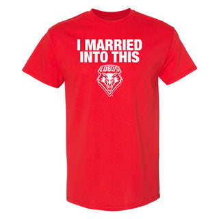 New Mexico Lobos I Married Into This T-Shirt - Red