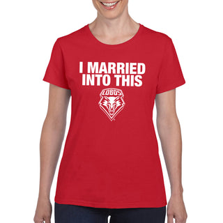 New Mexico Lobos I Married Into This Women's T-Shirt - Red