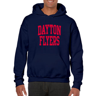 Dayton Front Back Print Hoodie - Navy