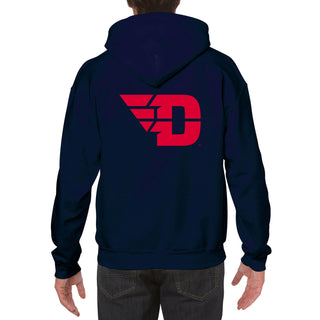 Dayton Front Back Print Hoodie - Navy