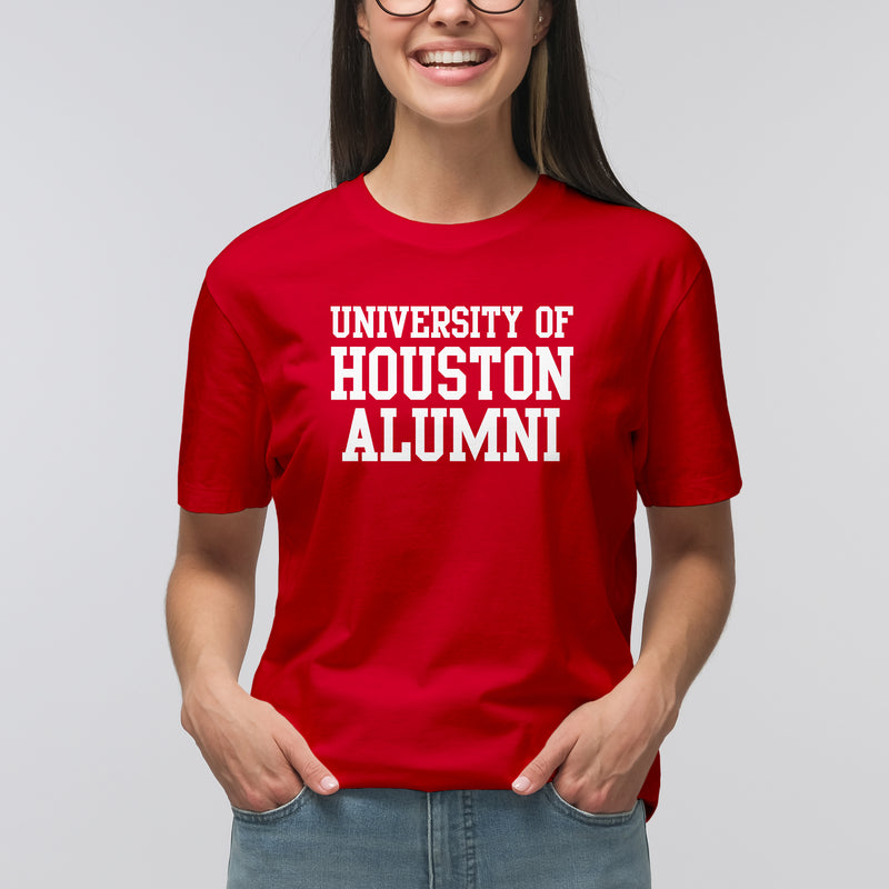 University of Houston Cougars Alumni Block Short Sleeve T Shirt - Red