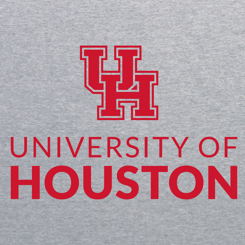 University of Houston Cougars Institutional Logo Hoodie - Sport Grey