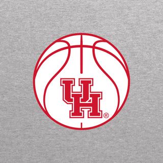Houston Basketball Outline LC EMB BTB Quarter Zip Sweatshirt - Oxford