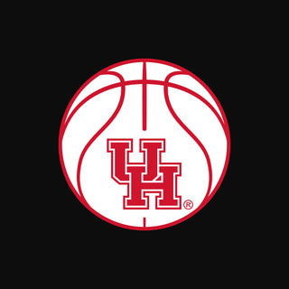 Houston Basketball Outline LC EMB Polo - Black