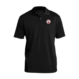 Houston Basketball Outline LC EMB Polo - Black
