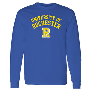University of Rochester Yellowjackets Arch Logo Long Sleeve T-Shirt - Royal