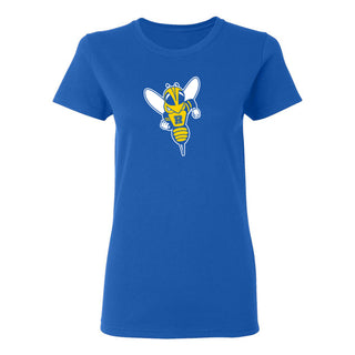 University of Rochester Yellowjackets Primary Logo Womens Short Sleeve T Shirt - Royal