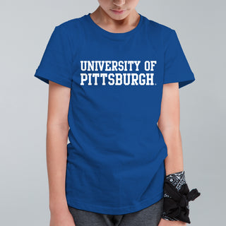 Pittsburgh Panthers Basic Block Youth T-Shirt - Royal