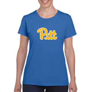 Pittsburgh Panthers Primary Logo Women's T-Shirt - Royal