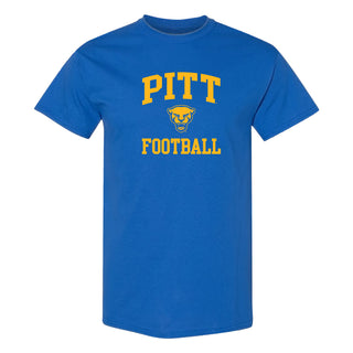 Pittsburgh Arch Logo Football T-Shirt - Royal
