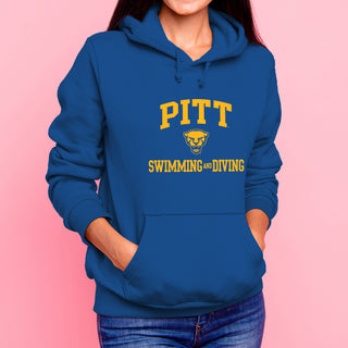 Pittsburgh Arch Logo Swimming & Diving Hoodie - Royal