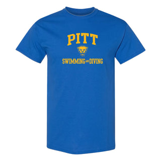 Pittsburgh Arch Logo Swimming & Diving T-Shirt - Royal