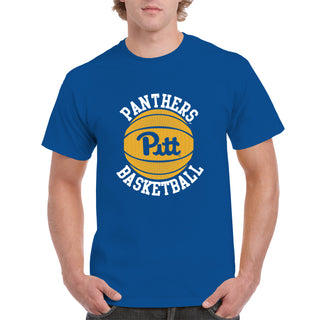 Pittsburgh Panthers Basketball Circle Logo T-Shirt - Royal