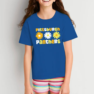 Pittsburgh Daisy Dot Youth T-Shirt - Royal