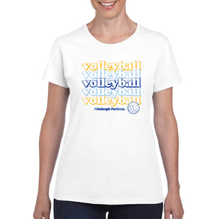 Pittsburgh Volleyball Repeat Women's T-Shirt - White