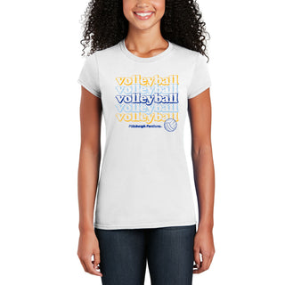 Pittsburgh Volleyball Repeat Women's T-Shirt - White