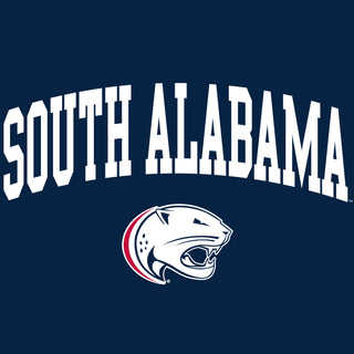 South Alabama Jaguars Arch Logo T Shirt - Navy