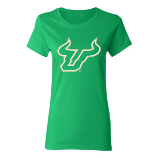 South Florida Bulls Primary Logo Women's T-Shirt - Irish Green