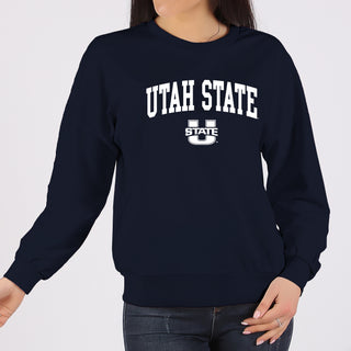Utah State Aggies Arch Logo Crewneck
