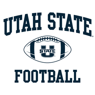 Utah State Aggies Classic Football Arch T-Shirt - White