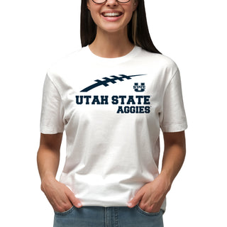 Utah State Aggies Football Horizon T-Shirt - White