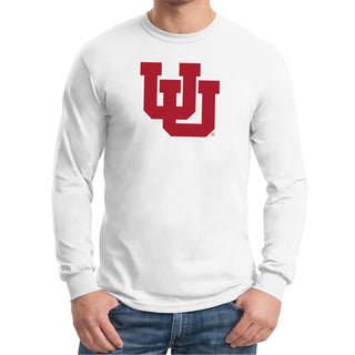 Utah Utes Primary Logo Long Sleeve T-Shirt - White