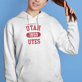 Utah Utes Athletic Arch Hoodie - White