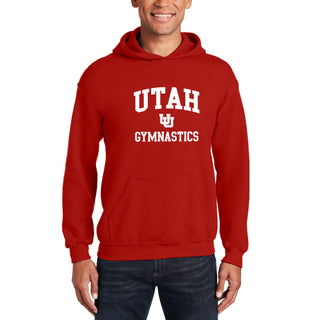 Utah Utes Arch Logo Gymnastics Hoodie - Red