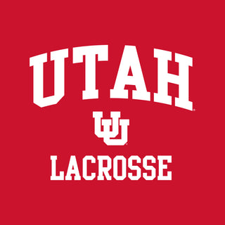 Utah Utes Arch Logo Lacrosse Hoodie - Red