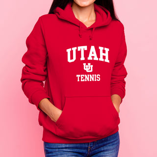 Utah Utes Arch Logo Tennis Hoodie - Red