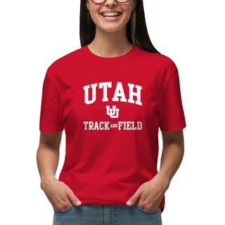 Utah Utes Arch Logo Track & Field T-Shirt - Red