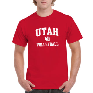 Utah Utes Arch Logo Volleyball T-Shirt - Red