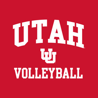 Utah Utes Arch Logo Volleyball Hoodie - Red