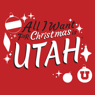 All I Want for Christmas is Utah Crewneck - Red