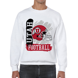 Utah 90s Big Print Crewneck - White