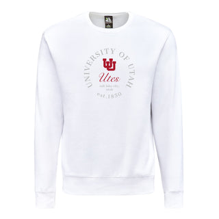 Utah Roundabout BTB Crewneck - White