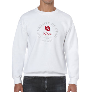 Utah Roundabout BTB Crewneck - White