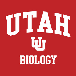 Utah Utes Arch Logo Biology T-Shirt - Red