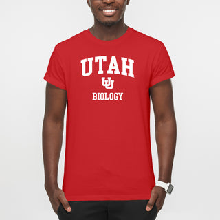 Utah Utes Arch Logo Biology T-Shirt - Red
