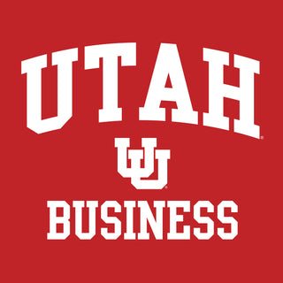 Utah Utes Arch Logo Business T-Shirt - Red