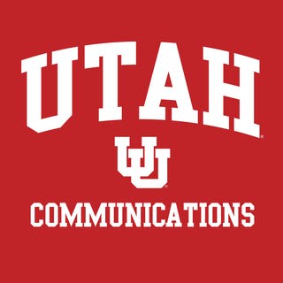 Utah Utes Arch Logo Communications T-Shirt - Red