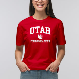 Utah Utes Arch Logo Communications T-Shirt - Red