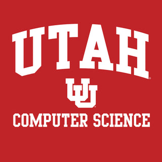 Utah Utes Arch Logo Computer Science T-Shirt - Red