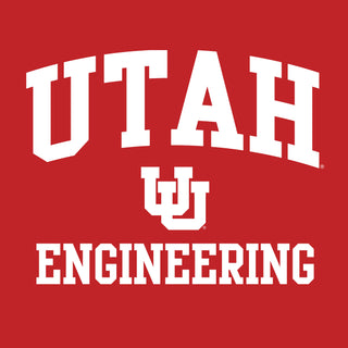 Utah Utes Arch Logo Engineering T-Shirt - Red