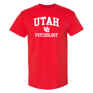 Utah Utes Arch Logo Psychology T-Shirt - Red