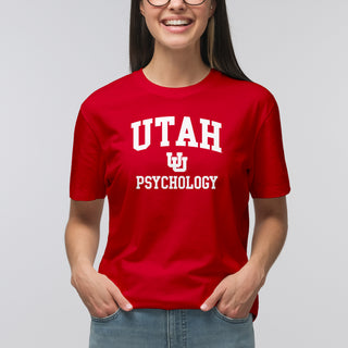 Utah Utes Arch Logo Psychology T-Shirt - Red