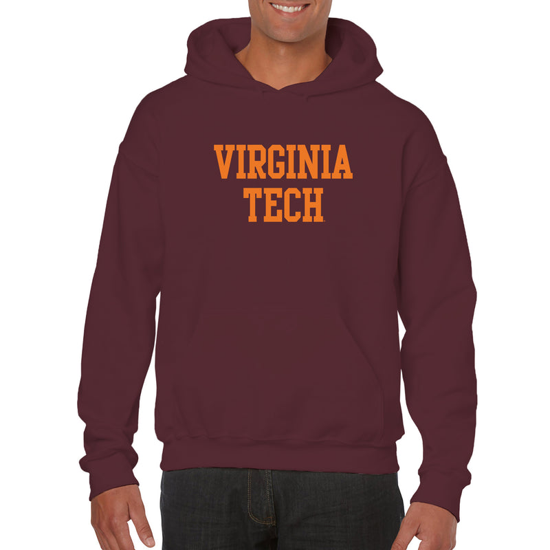 Virginia Tech Basic Block Hoodie - Maroon