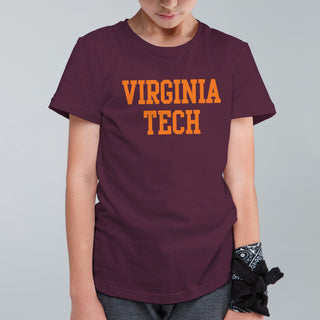 Virginia Tech Basic Block Youth T-Shirt - Maroon